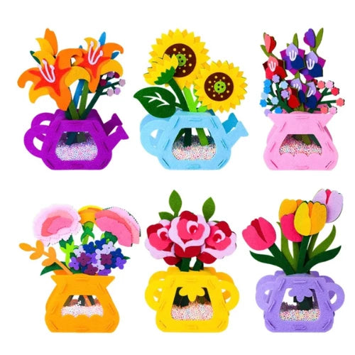Montessori Arts Crafts Kit - Flowerpots