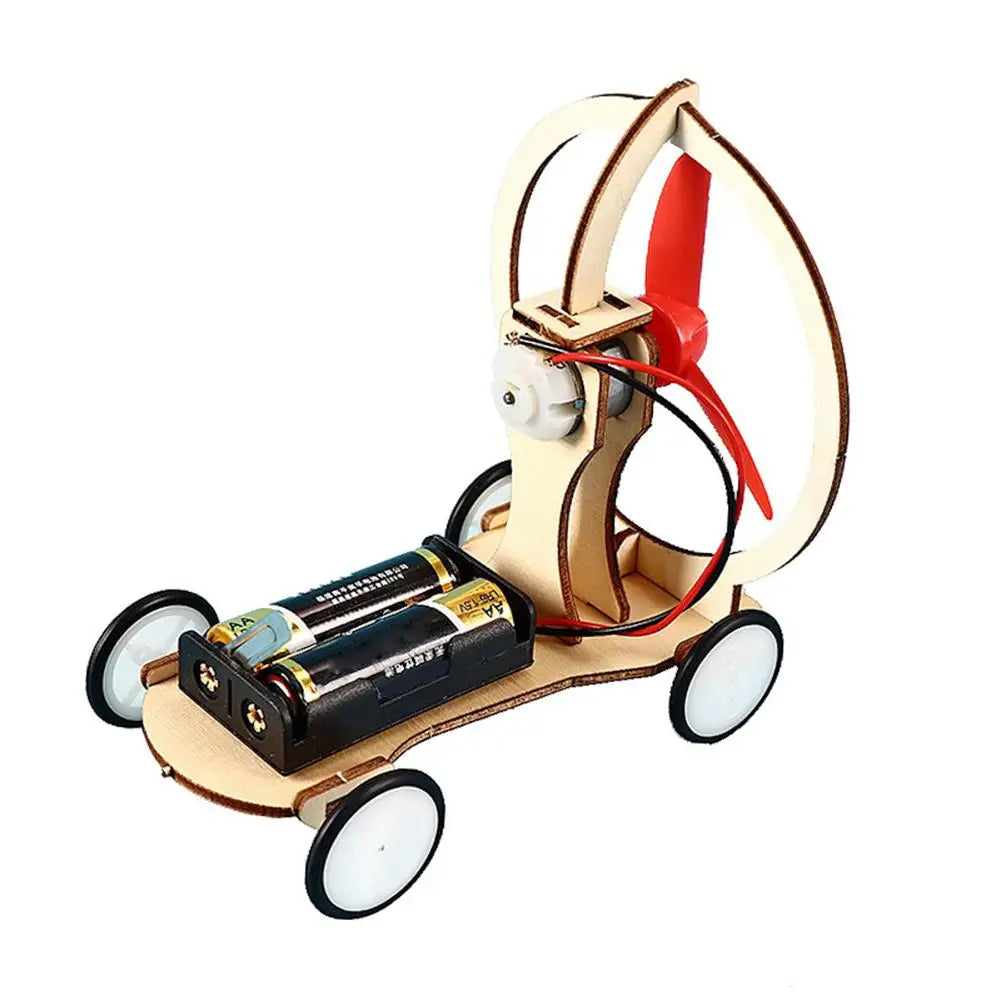 DIY Wind Power Electric Car Kit Science Experiments