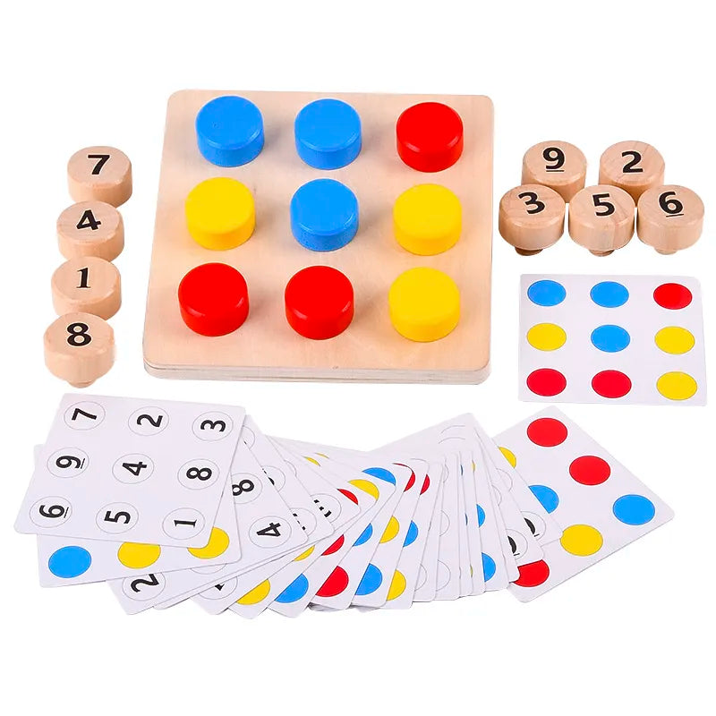 Montessori Wooden Tighten The Screws Matching Challenge