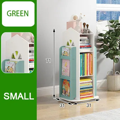 Children's Bookshelf 360° Rotating