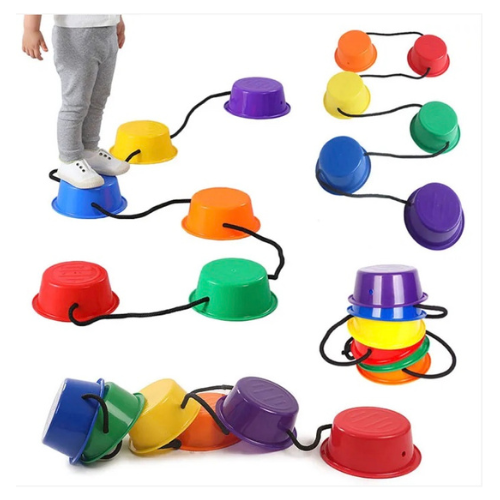 Montessori Rainbow Balance Stone Sensory Integration Training T