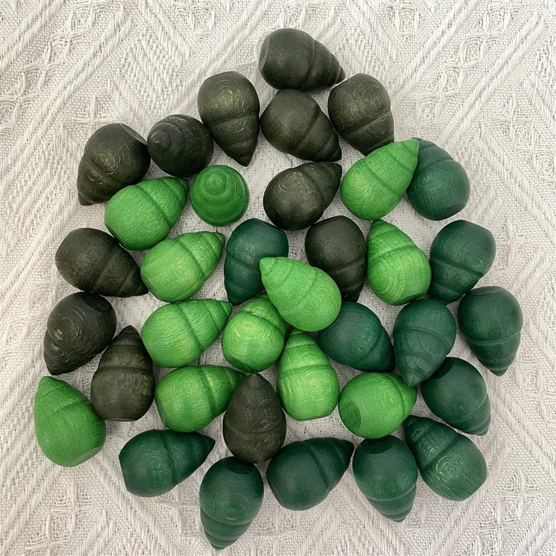 Wood Mandala  Loose Parts  Montessori Educational Wooden Toys