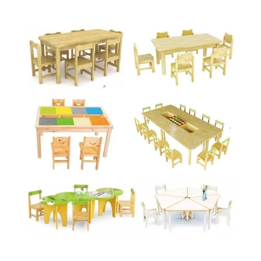 Wooden Nursery Preschool Furniture Sets