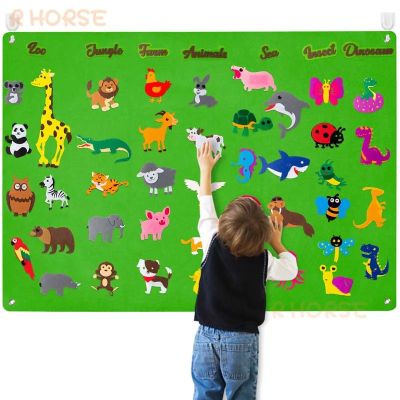 Montessori Felt Story Board Sets.    Ocean, Farm ,Insect & Animals