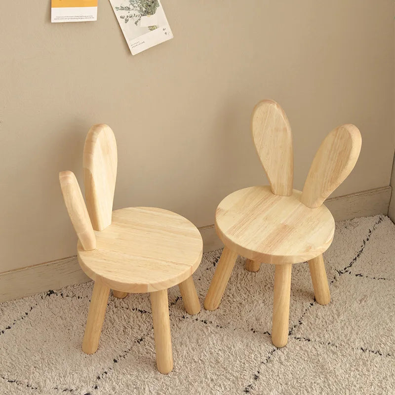 Solid Wood Childrens Small Chair