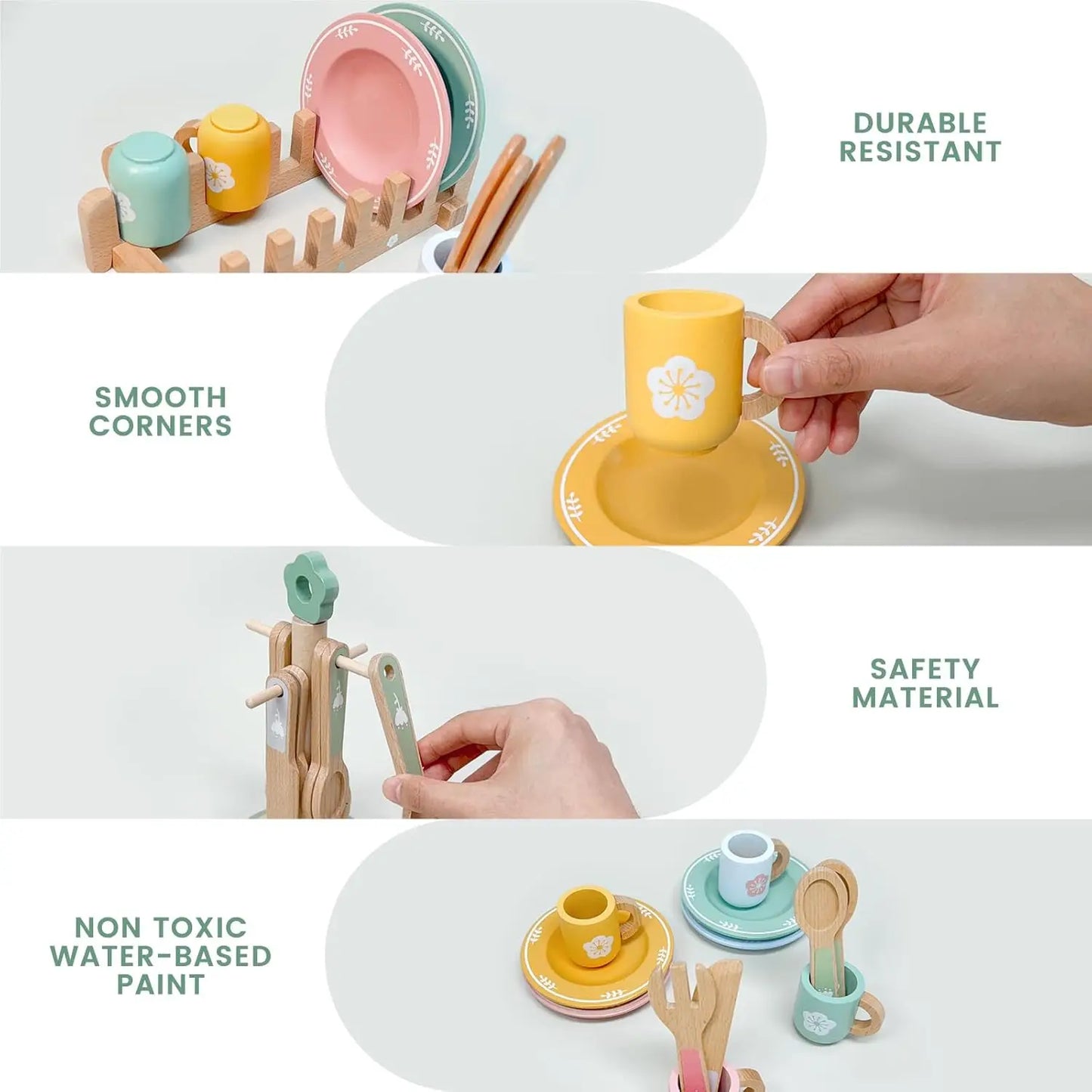 Montessori Wooden Kitchen Pretend Play