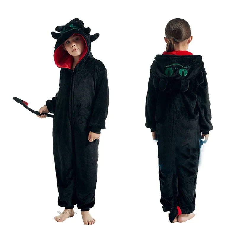 Animal  Onesies - Unicorn Wolf Dragon Cow