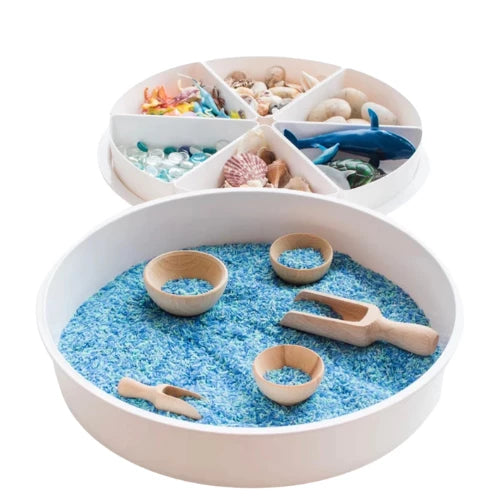 Montessori Sensory Bin  Inserts Open-ended Play Tray