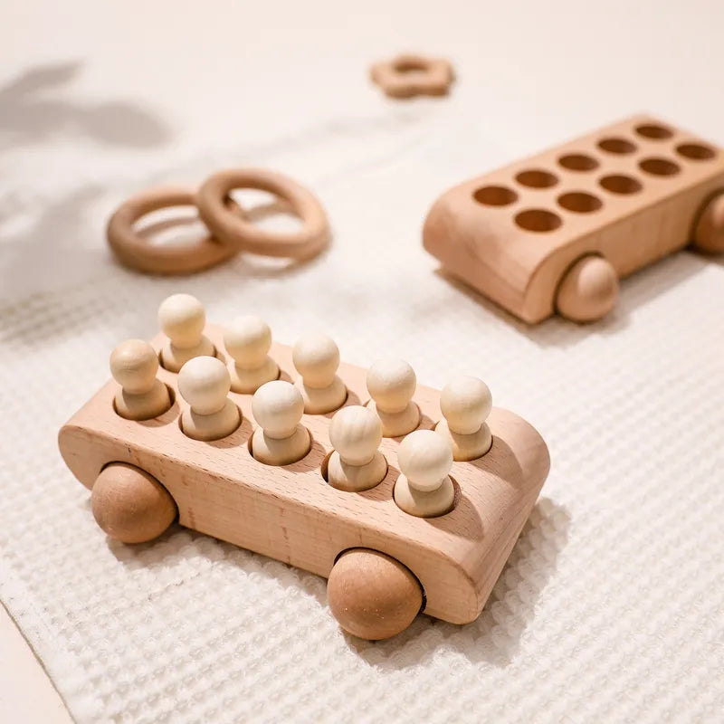 Montessori Wooden Bus