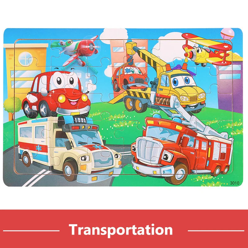 New 30 Pre 3d Wooden Puzzles - Preschool Montessori