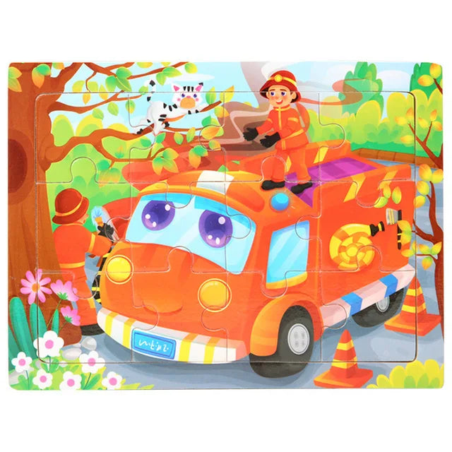 New 30 Pre 3d Wooden Puzzles - Preschool Montessori