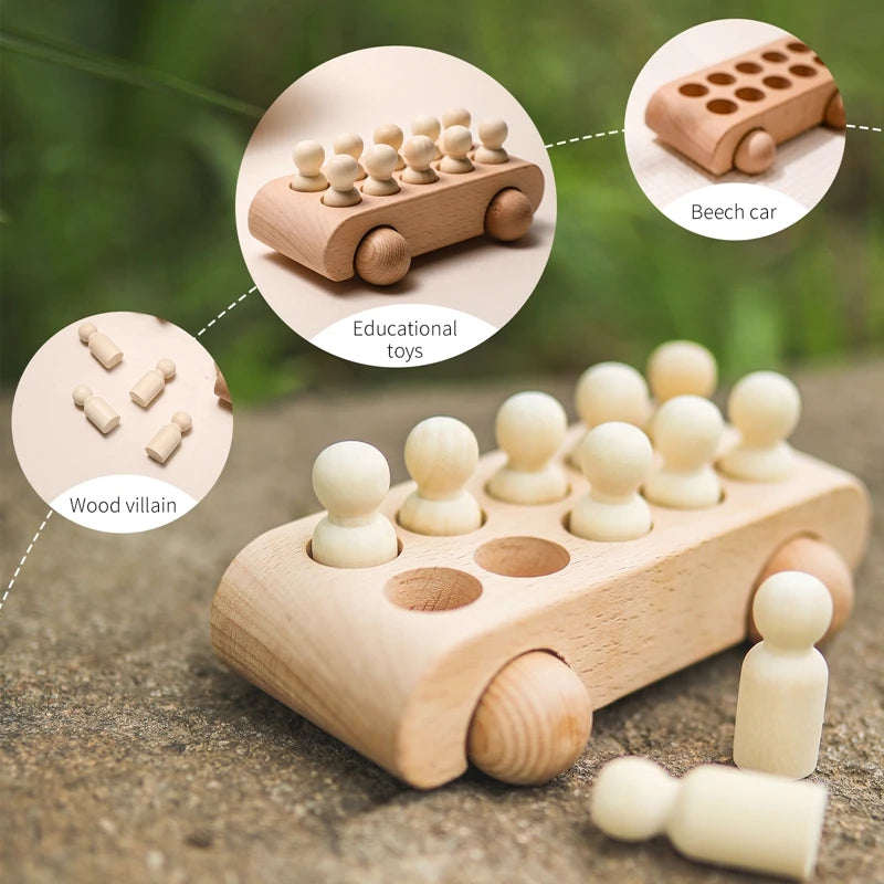 Montessori Wooden Bus