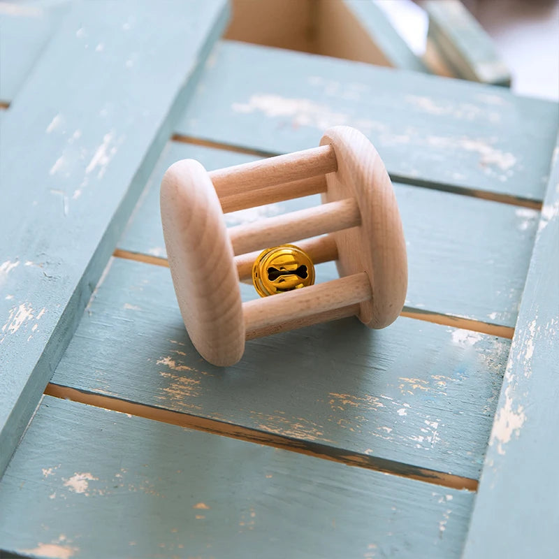 1pc Baby  Montessori Wooden Rattle