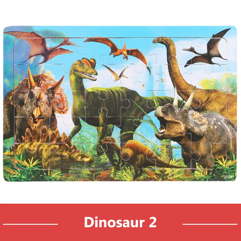 New 30 Pre 3d Wooden Puzzles - Preschool Montessori