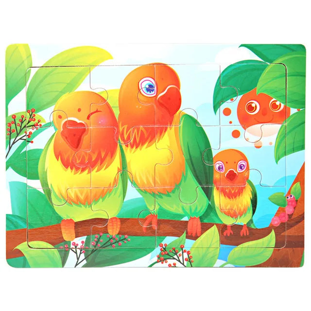 New 30 Pre 3d Wooden Puzzles - Preschool Montessori