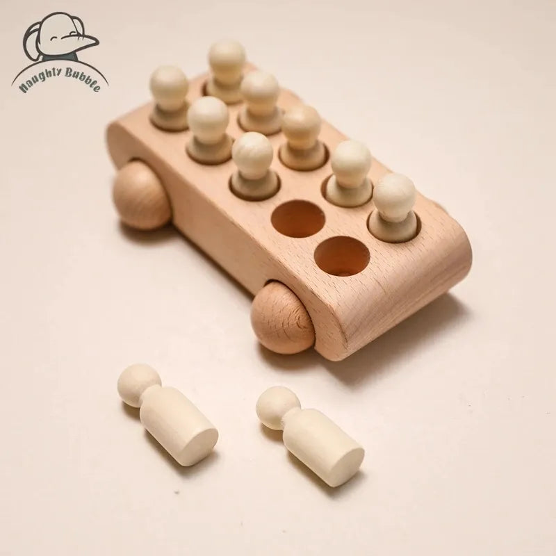 Montessori Wooden Bus