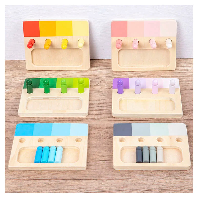 Montessori Peg Board Colour Matching Game
