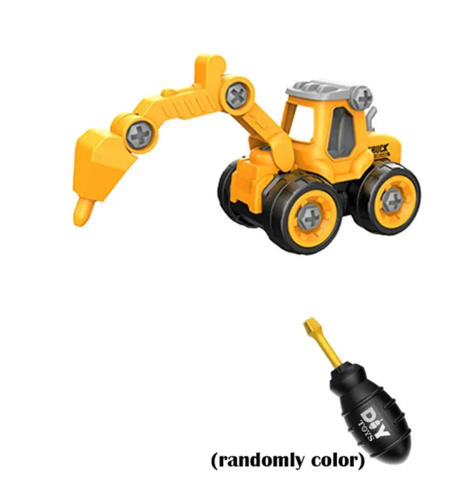 Montessori Nut Disassembly Truck and Excavator Bulldozer