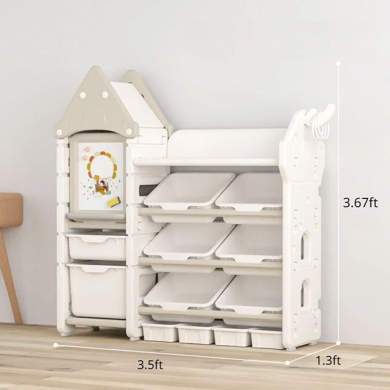 Furniture  Montessori Bookshelf Kids Book Shelf  Storage Book Organizer for Kids Children's Toy  Storage Box Desktop Bookshelf