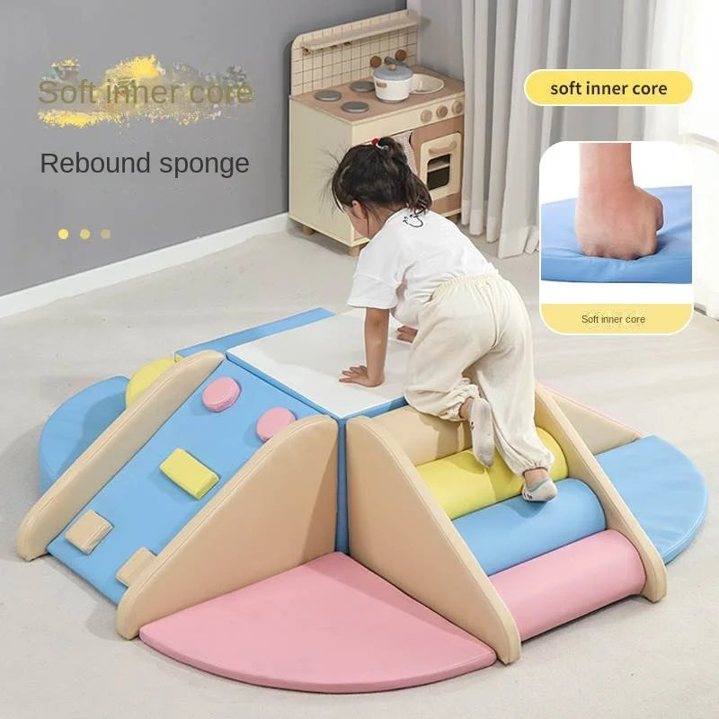 Children's software sensory training Corner climbing slide