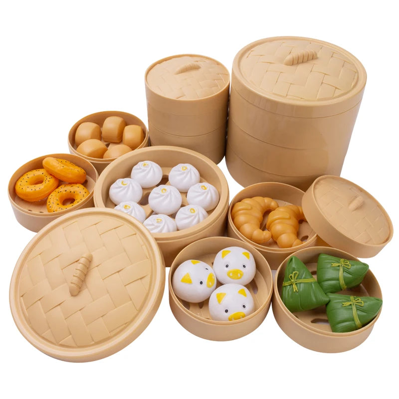 Miniature Steamer, Buns, Dumplings, Chinese Food