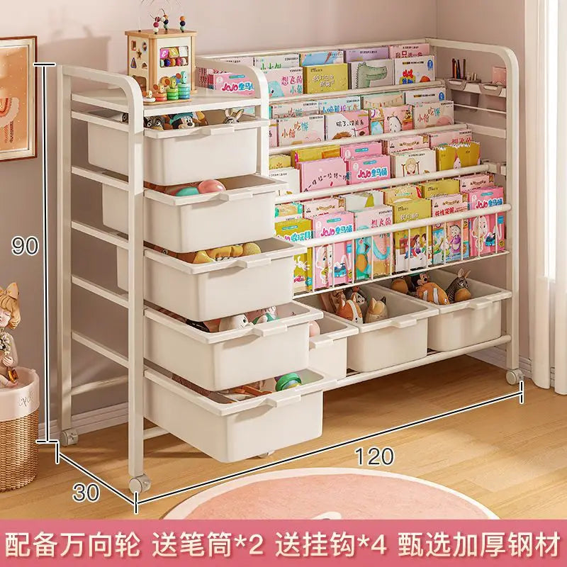 Simple Bookshelves, Floor Shelves, Children's Bookcase