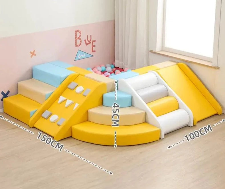 Children's software sensory training Corner climbing slide