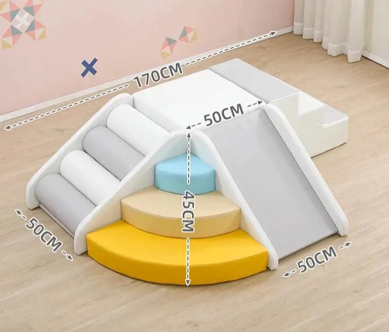 Children's software sensory training Corner climbing slide