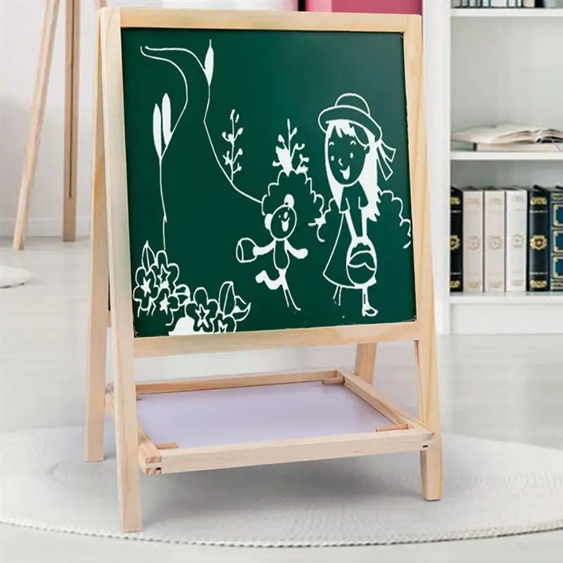 Folding Wooden  Blackboard Whiteboard - Adjustable