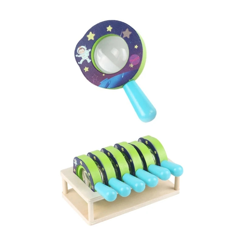 Wooden Handheld  Magnifying Glass