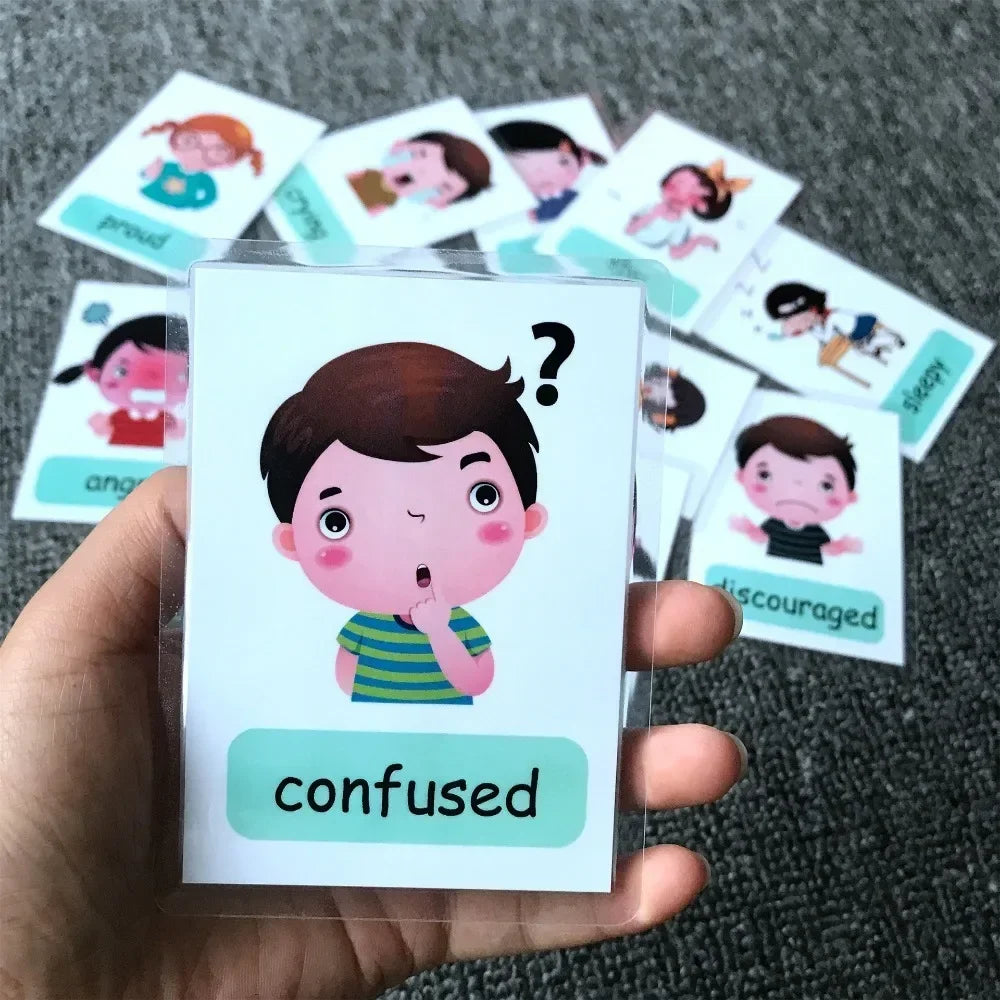 Montessori Emotion, Weather Learning Flash Cards