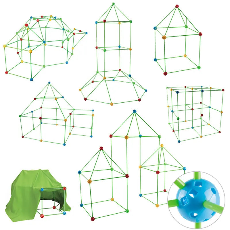 New Creative Fort Building  Indoor Tent Brick Kit