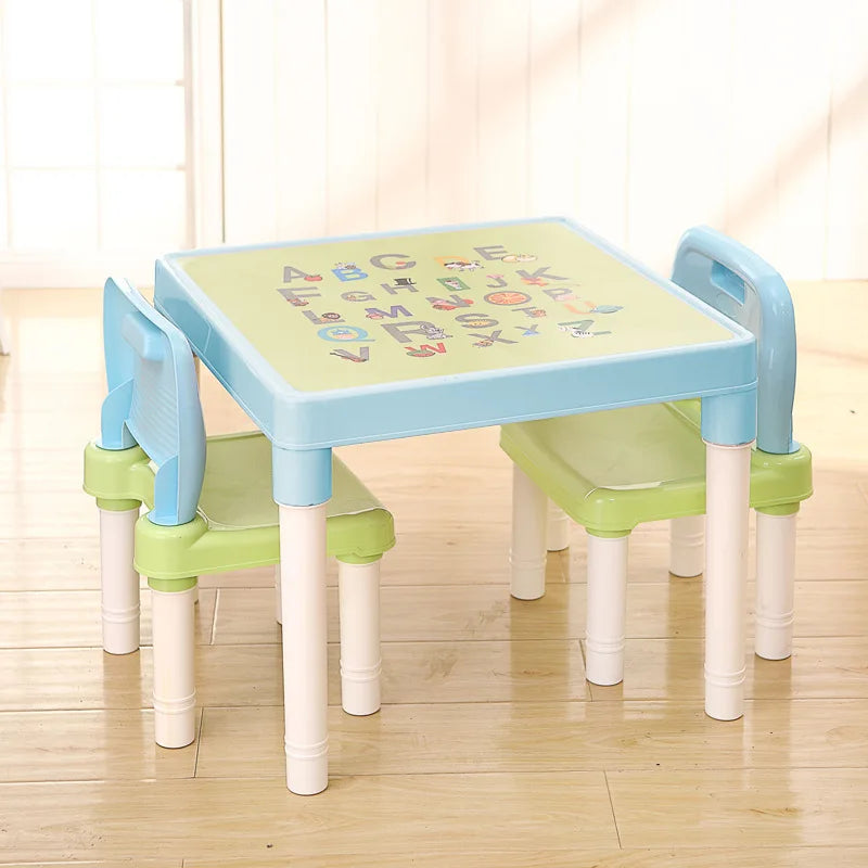 Childrens Kids Plastic Table Chair Set