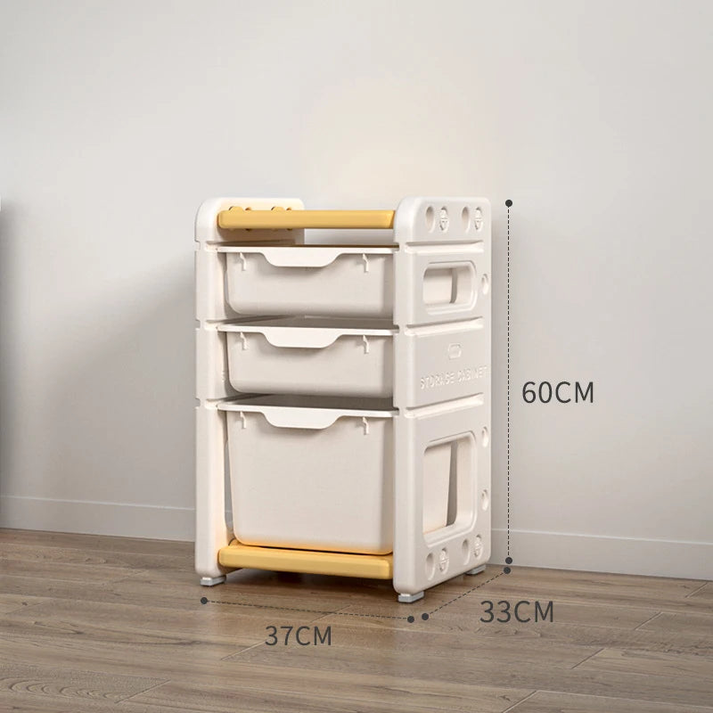 Large Capacity Children's Toy Storage Cabinet Multi-Layer Combination Books Clothes Organizer Shelf Home Furniture Storage Rack