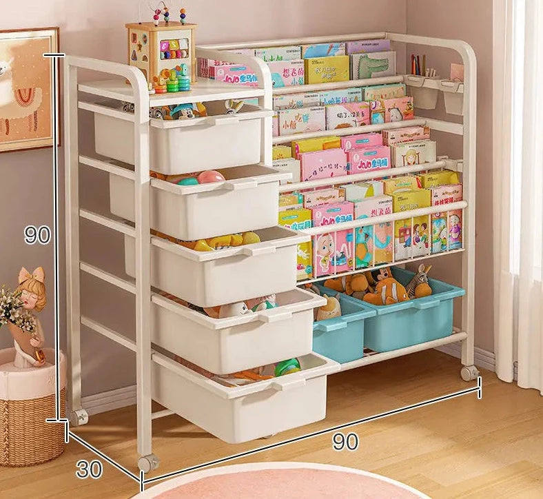 Simple Bookshelves, Floor Shelves, Children's Bookcase