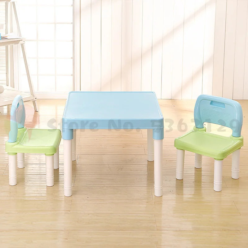 Childrens Kids Plastic Table Chair Set