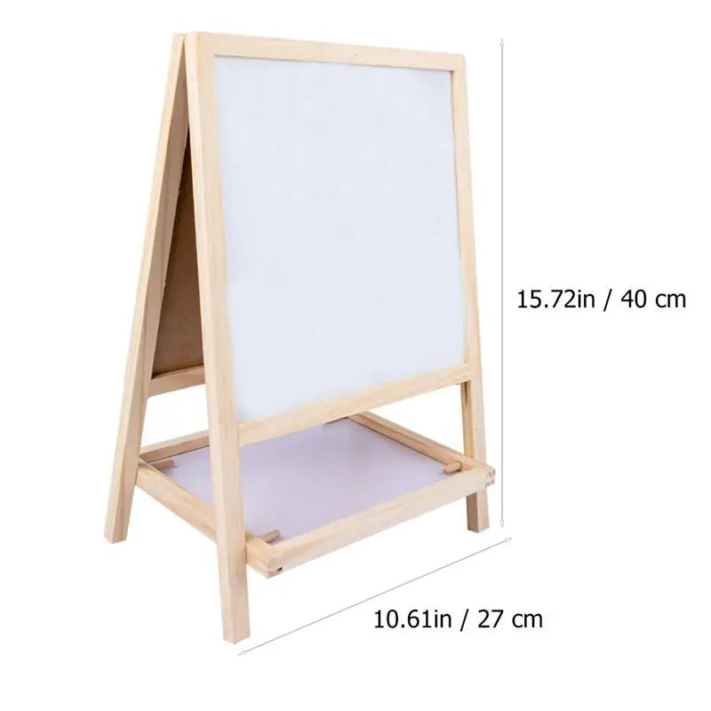Folding Wooden  Blackboard Whiteboard - Adjustable