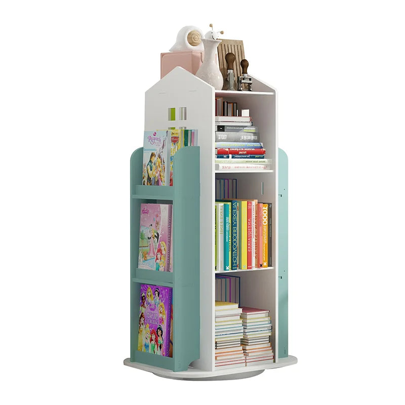 Children's Bookshelf 360° Rotating