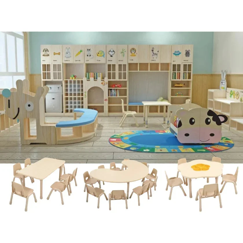 Wooden Nursery Preschool Furniture Sets