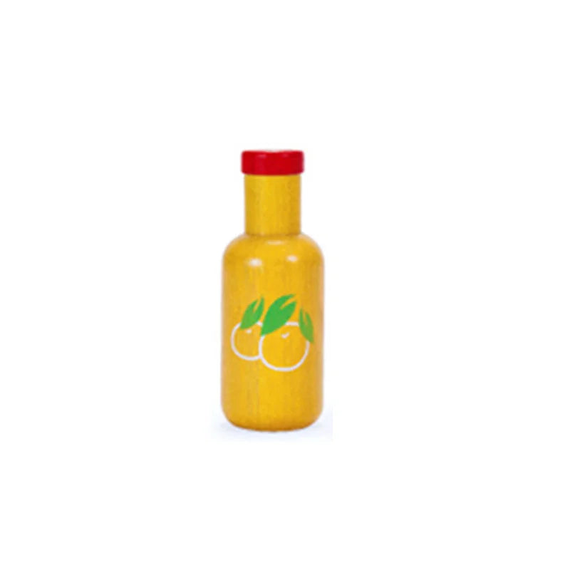 Kitchen Wooden 3D Toys,  Sauce Bottle, Honey, Lifelike Strawberry.