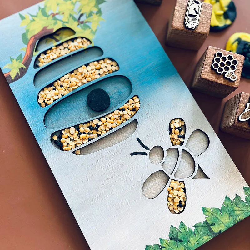 Wooden Animal Sensory Tray