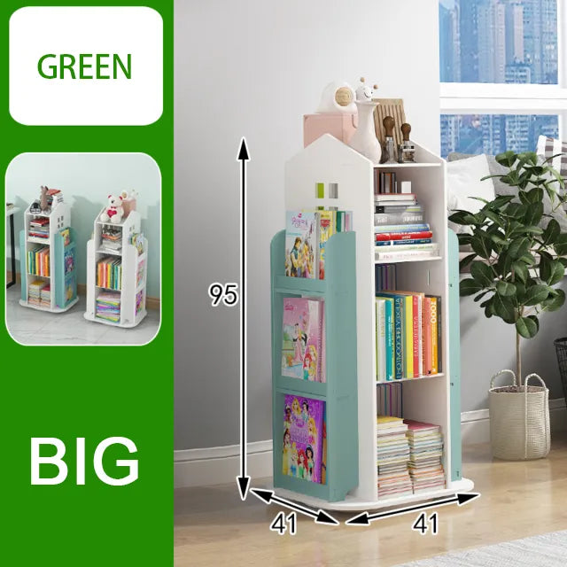 Children's Bookshelf 360° Rotating