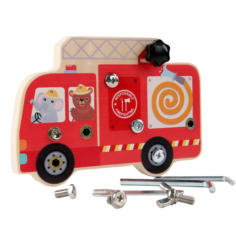Montessori Busy Bus - Nuts and Bolts