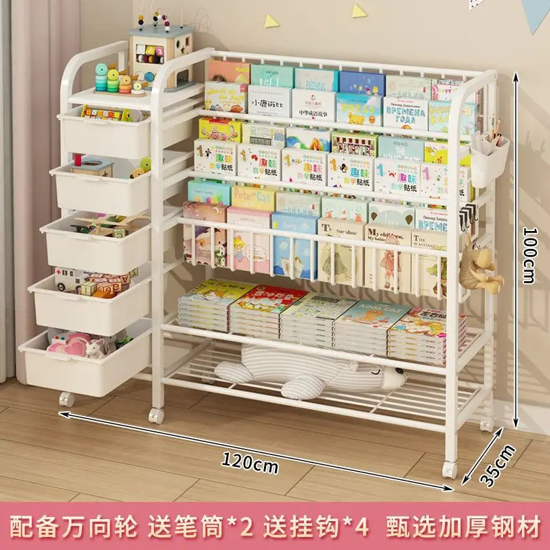 Simple Bookshelves, Floor Shelves, Children's Bookcase