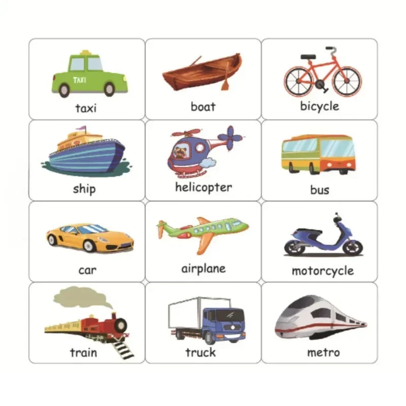 Montessori Emotion, Weather Learning Flash Cards