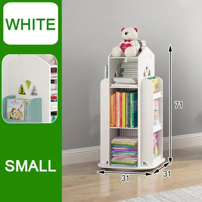 Children's Bookshelf 360° Rotating