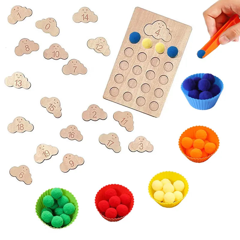 Montessori Early learning, Fine Motor Training, Counting Learning Sensory Education