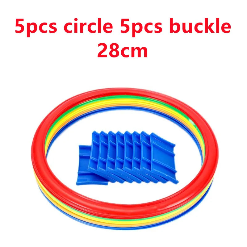 New Outdoor Children's  Jump Ring Set Game of 10 Hoops
