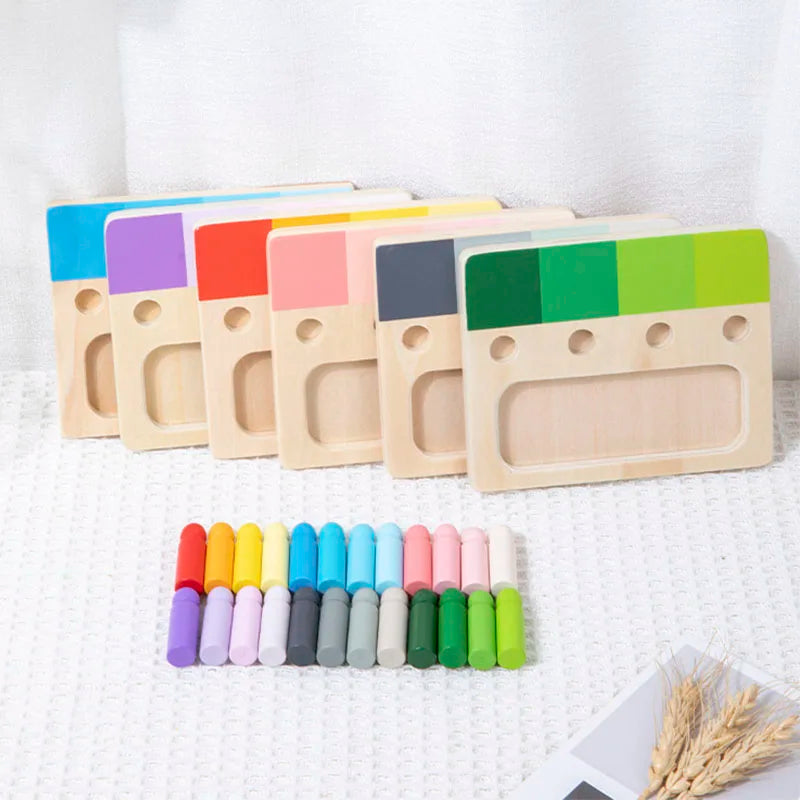 Montessori Peg Board Colour Matching Game