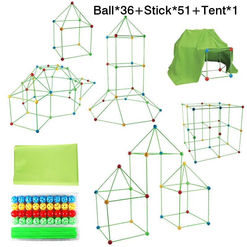 New Creative Fort Building  Indoor Tent Brick Kit